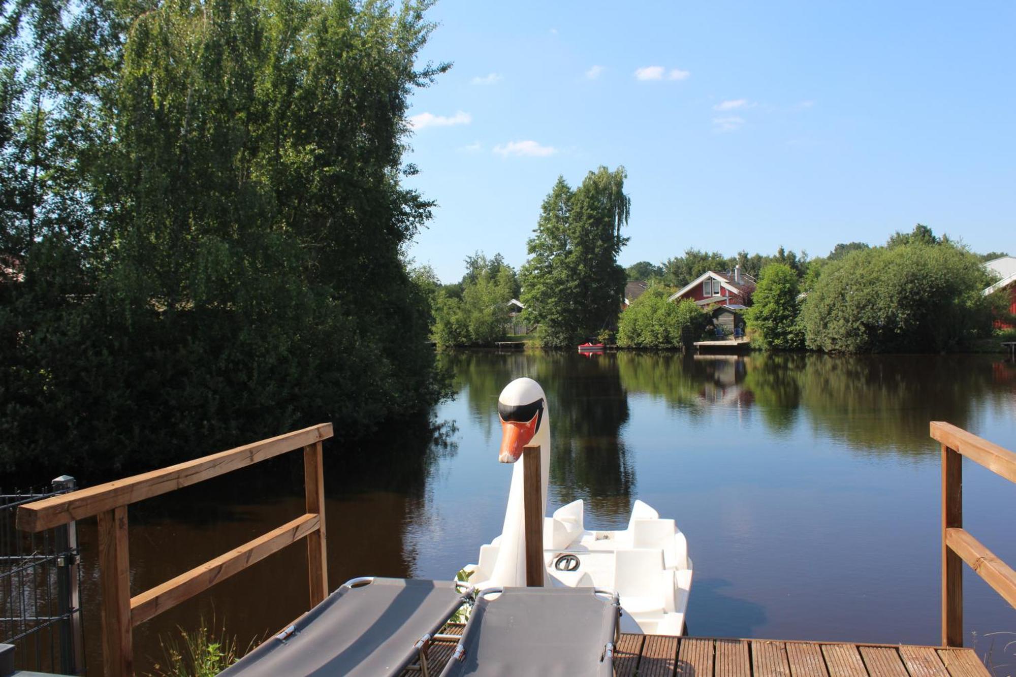 Ferienhaus Seeblick Twist Esterno foto